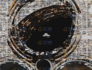 科幻空间站洞穴