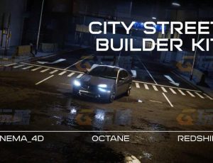 C4D程序化城市道路设施创建插件预设