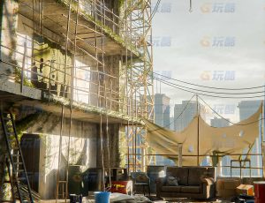 废弃楼盘战争根据地场景