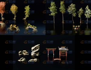 自然幻想童话风格模型Blender资产库3