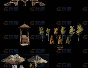 自然幻想童话风格模型Blender资产库4