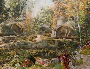 精灵树林屋高细节Blender动画场景