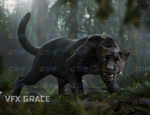 电影级VFX动画高精度黑豹Blend模型