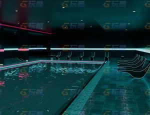 赛博朋克室内泳池